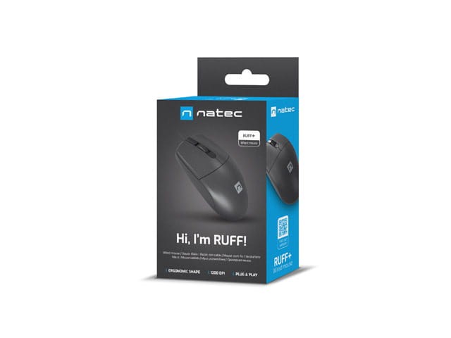 Mysz Natec Ruff Plus czarna box.jpg